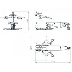 ATX® Lever Arm Multipresse - mit alternierenden Hebelarmen und fest integrierter ATX® Multibank RAS-650 - Modell 2.0
