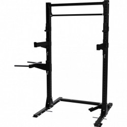 Gorilla Sports ® Multifunctional Squat Rack in schwarz