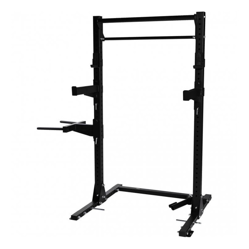 Gorilla Sports ® Multifunctional Squat Rack in schwarz