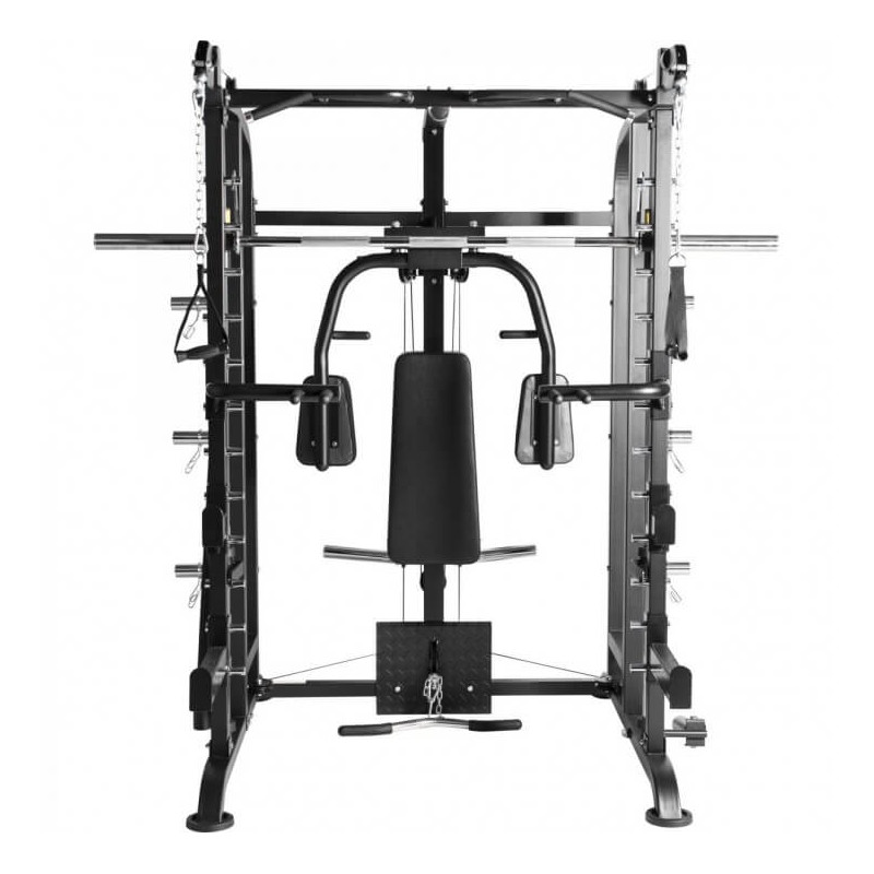 Gorilla Sports ® Extended Multifunction Smith Machine schwarz