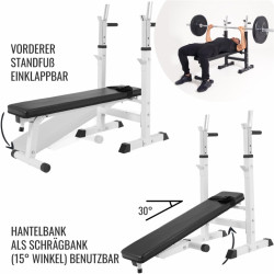 Gorilla Sports ® Hantelbank mit Ablage