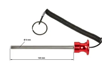 8 x 140-mm Magnet-​Steckbolzen für Gewichtsmagazine