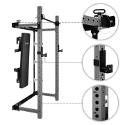 HMS KLT34 WALL-POWER-RACK grau - schwarz