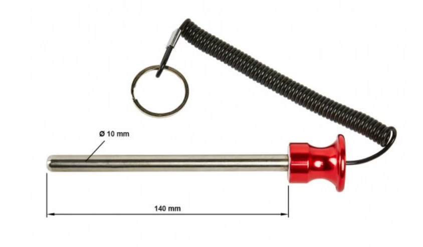 10 x 140-mm Magnet-​Steckbolzen für Gewichtsmagazine