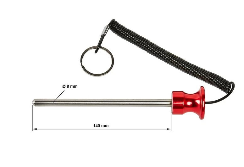 8 x 140-mm Magnet-​Steckbolzen für Gewichtsmagazine