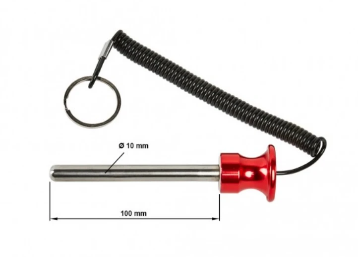 10 x 100-mm Magnet-​Steckbolzen für Gewichtsmagazine