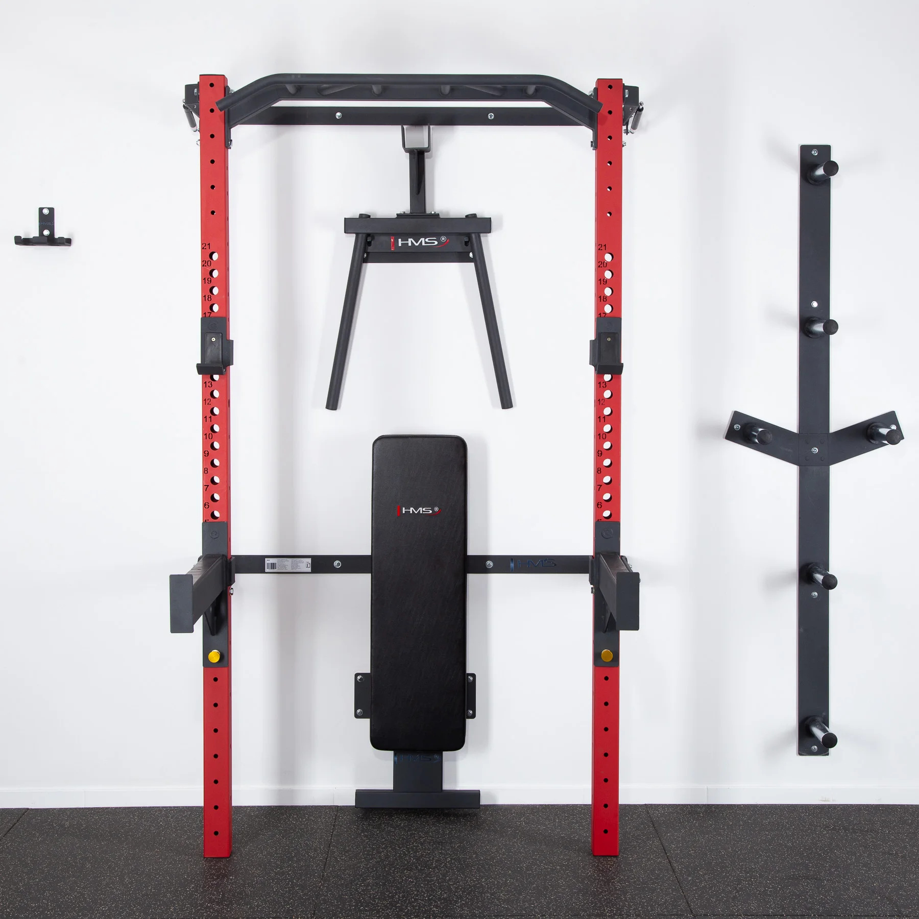 HMS KLT22 Wall Rack SET Rot - schwarz