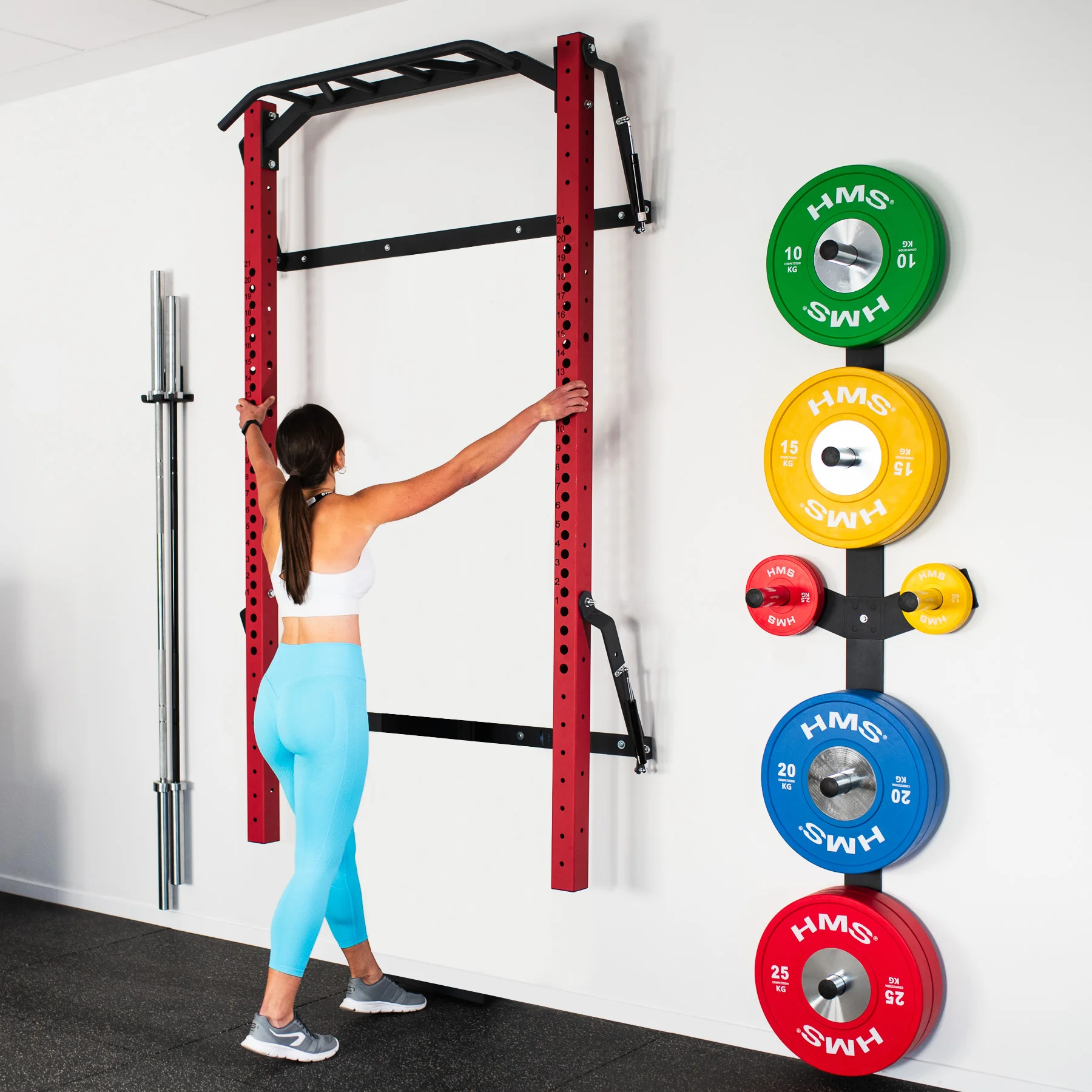 HMS KLT23 Wall Rack rot - schwarz